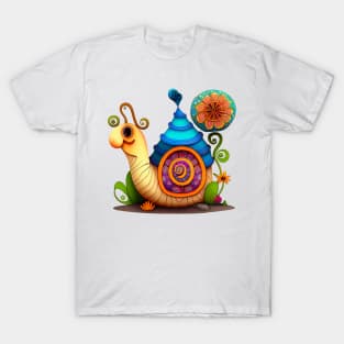 Colorful Snail #4 T-Shirt